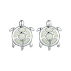 925 Sterling Silver Luminous Stone Earrings