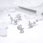 925 Sterling Silver Pavé Setting Earrings for Women