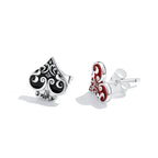 S925 Sterling Silver Oxidized Earrings with Enamel - Perfect for Any Occasion