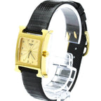 Hermès H Watch Gold Plated Leather Quartz Ladies Watch — HHH1201