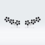 925 Sterling Silver Earrings with Pavé Setting CZ