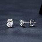 925 Sterling Silver Moissanite Earrings for Women