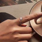 925 Sterling Silver Nano Opal Ring for Women