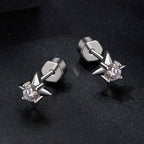 925 Sterling Silver 0.1 Carat Moissanite Earrings for Women
