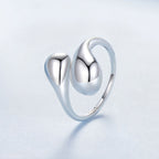 925 Sterling Silver Plated Gold Ring for Women