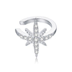 925 Sterling Silver Plated Platinum Pavé Setting CZ Earrings for Women
