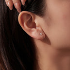 925 Sterling Silver Plated White Gold Earrings for Women