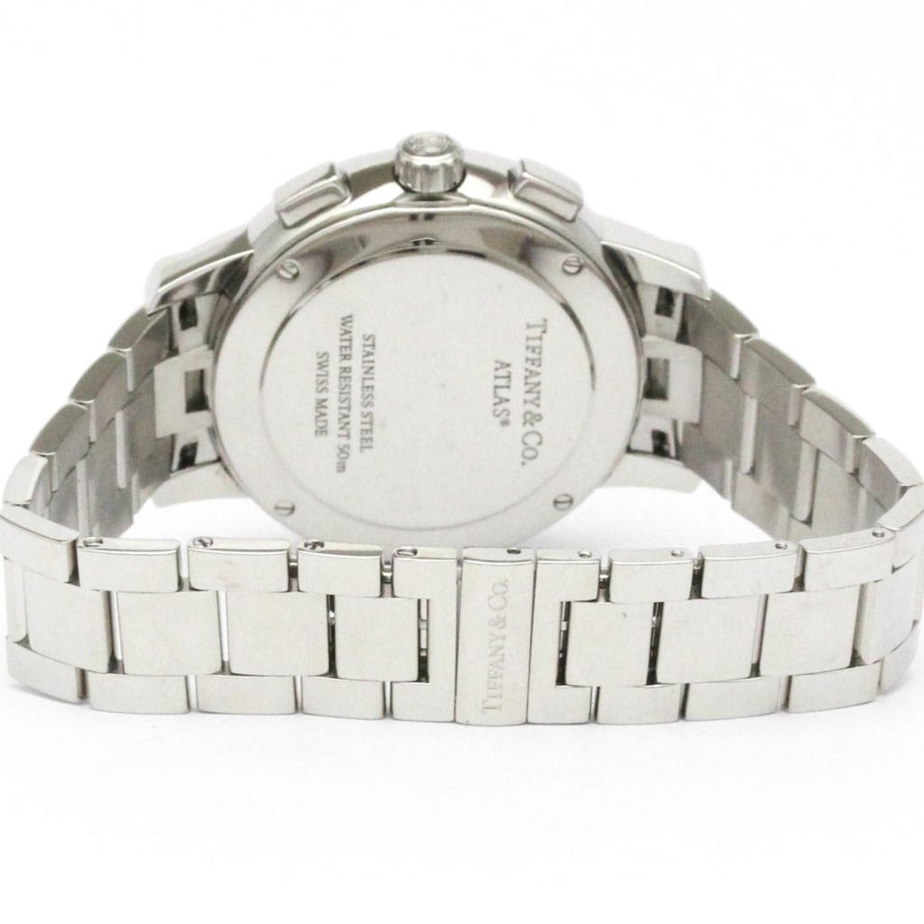 Tiffany & Co. Atlas Dome Diamond Steel Quartz Mens Watch — T33989555