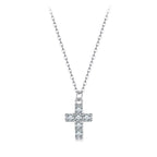 925 Sterling Silver Moissanite Pendant Necklace 40+5cm for Women