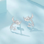 925 Sterling Silver Plated White Gold Earrings for Women