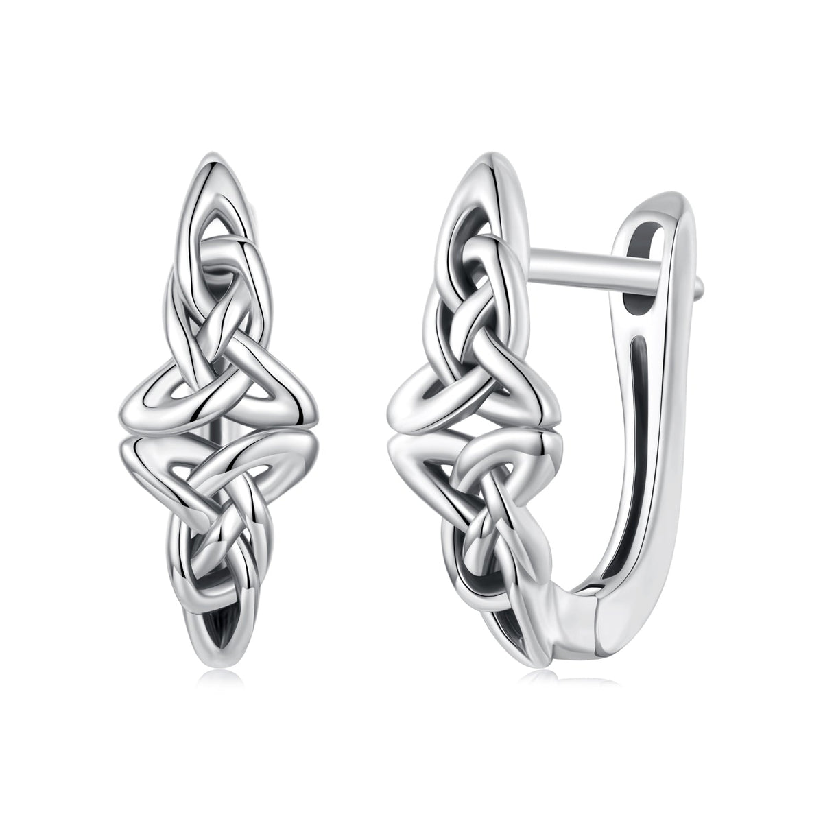 925 Sterling Silver Oxidized Silver Hoop Earrings 1.4*0.5cm for Women