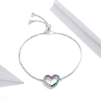 925 Sterling Silver Bracelet with Pavé Setting CZ
