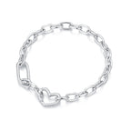 925 Sterling Silver Plated 190mm Bracelet for Women
