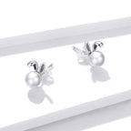 925 Sterling Silver Earrings with Quality Shell Pearl