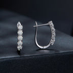 S925 Sterling Silver Moissanite Earrings 0.30 Carat for Women