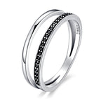 925 Sterling Silver 0.6CM Width Ring Size 6 for Women