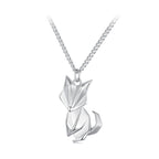 925 Sterling Silver 16mm x 10mm Platinum Plated Necklace for Unisex