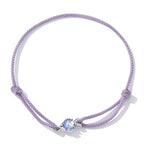 925 Sterling Silver Adjustable 24cm CZ Resin Bracelet for Women