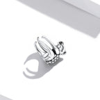 925 Sterling Silver CZ Pavé Setting Earrings
