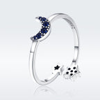 925 Sterling Silver Adjustable Ring, 0.2cm Width, Size 1.1*0.7cm, Women