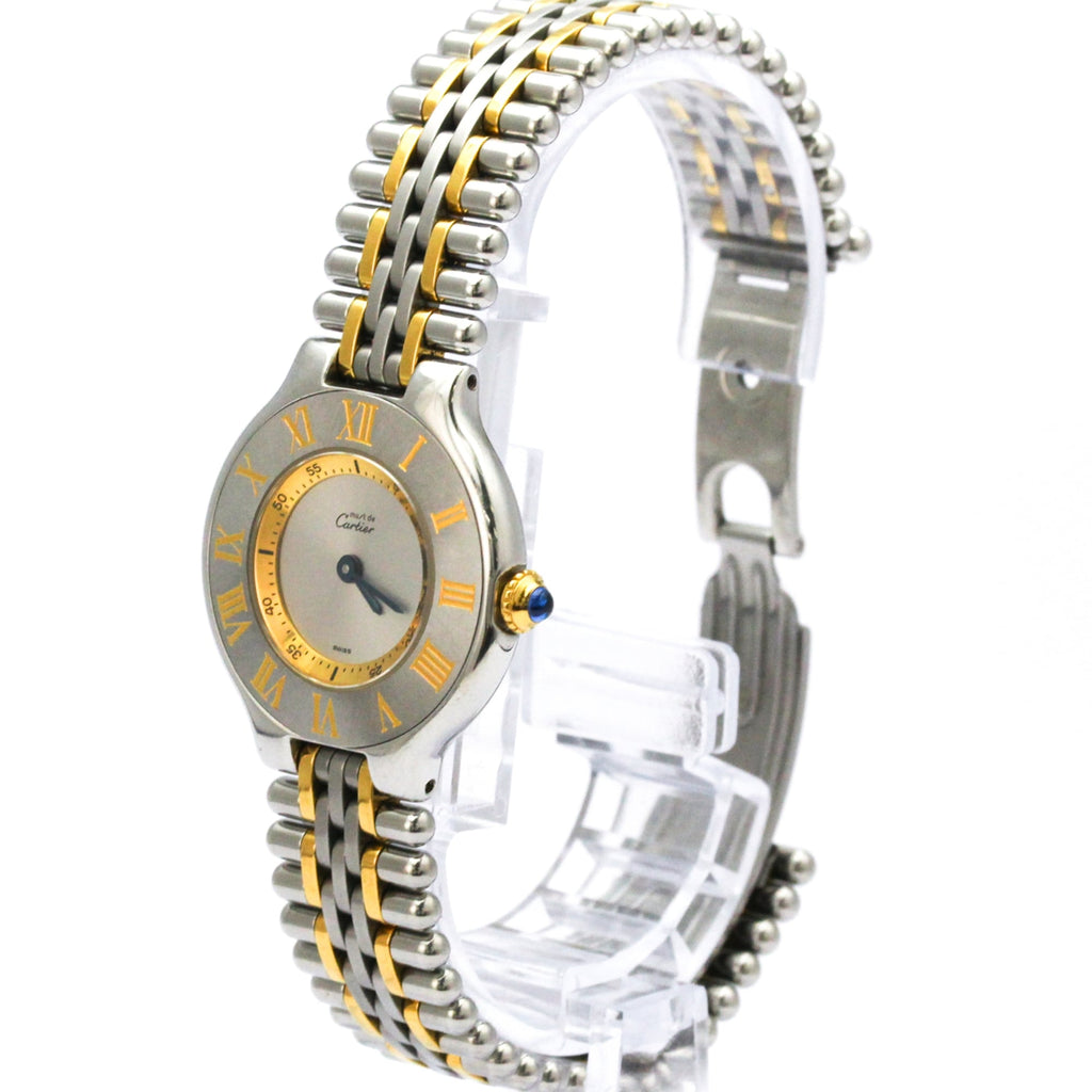 Cartier Must 21 Gold Plated Steel Quartz Ladies Watch — W10073F4