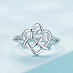 925 Sterling Silver Ring Size 6.0 with Platinum Plating