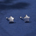 S925 Sterling Silver Earrings with Plated Platinum Finish for Women