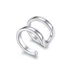 925 Sterling Silver Earrings 1.2*0.8cm with Platinum Plating for Women