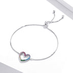 925 Sterling Silver Bracelet with Pavé Setting CZ
