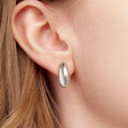 925 Sterling Silver White Gold Plated Earrings