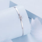 925 Sterling Silver Pavé CZ Bracelet for Women