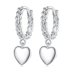 S925 Sterling Silver Earrings for Women with Platinum Plating