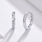 925 Sterling Silver Earrings with Pavé Setting CZ for Women