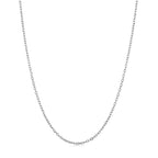 925 Sterling Silver Plated Platinum 45cm + 5cm Necklace for Women