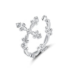 S925 Sterling Silver 0.4cm Width Pavé Setting CZ Ring
