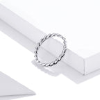 925 Sterling Silver Oxidized 0.20cm Ring Size 9 for Women