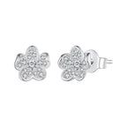 S925 Sterling Silver Pavé Setting CZ Earrings