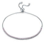 925 Sterling Silver Bracelet 27cm for Women