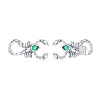 925 Sterling Silver Earrings with Pavé Setting CZ and Oxidized Finish for Women