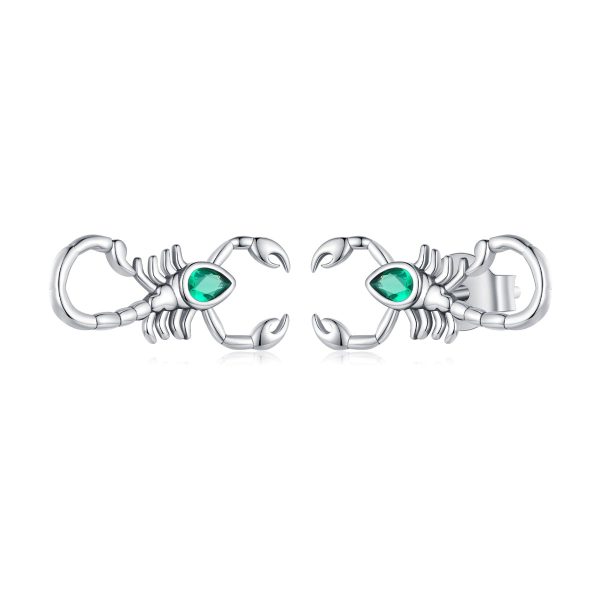 925 Sterling Silver Earrings with Pavé Setting CZ and Oxidized Finish for Women