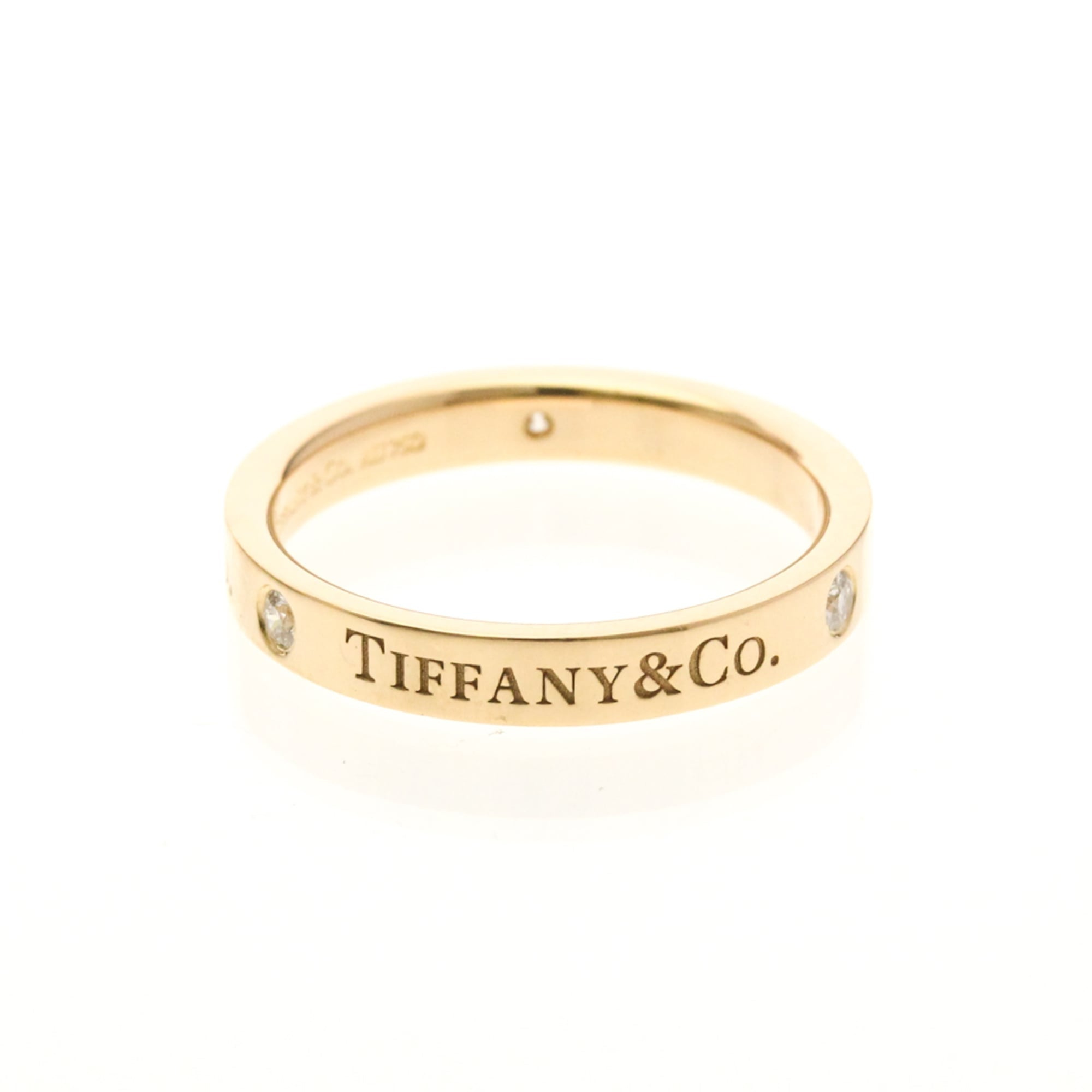 Tiffany & Co. Flat Band Ring — Three Diamonds, Zero Compromise