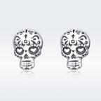S925 Oxidized Silver Earrings Size 1*0.7cm for Women