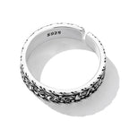 925 Oxidized Silver 0.5cm Ring