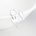 925 Sterling Silver Earrings with Platinum Plating for Women