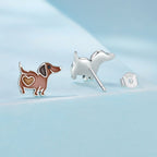 925 Sterling Silver Enamel Oxidized Earrings for Women