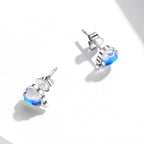 925 Sterling Silver Moonstone Earrings for Women