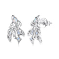 925 Sterling Silver White Nano Opal CZ 1.3*0.8cm Earrings for Women