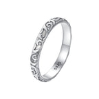 925 Sterling Silver Oxidized 2.8mm Band Ring Size 6.0 for Women