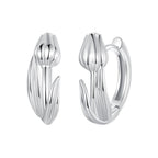 925 Sterling Silver White Gold Plated Earrings for Women