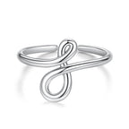 925 Sterling Silver Oxidized Silver 0.16 cm Ring